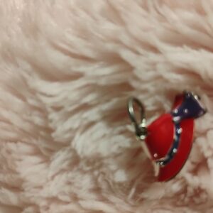 Red and Purple Keychain Charm